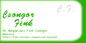 csongor fink business card